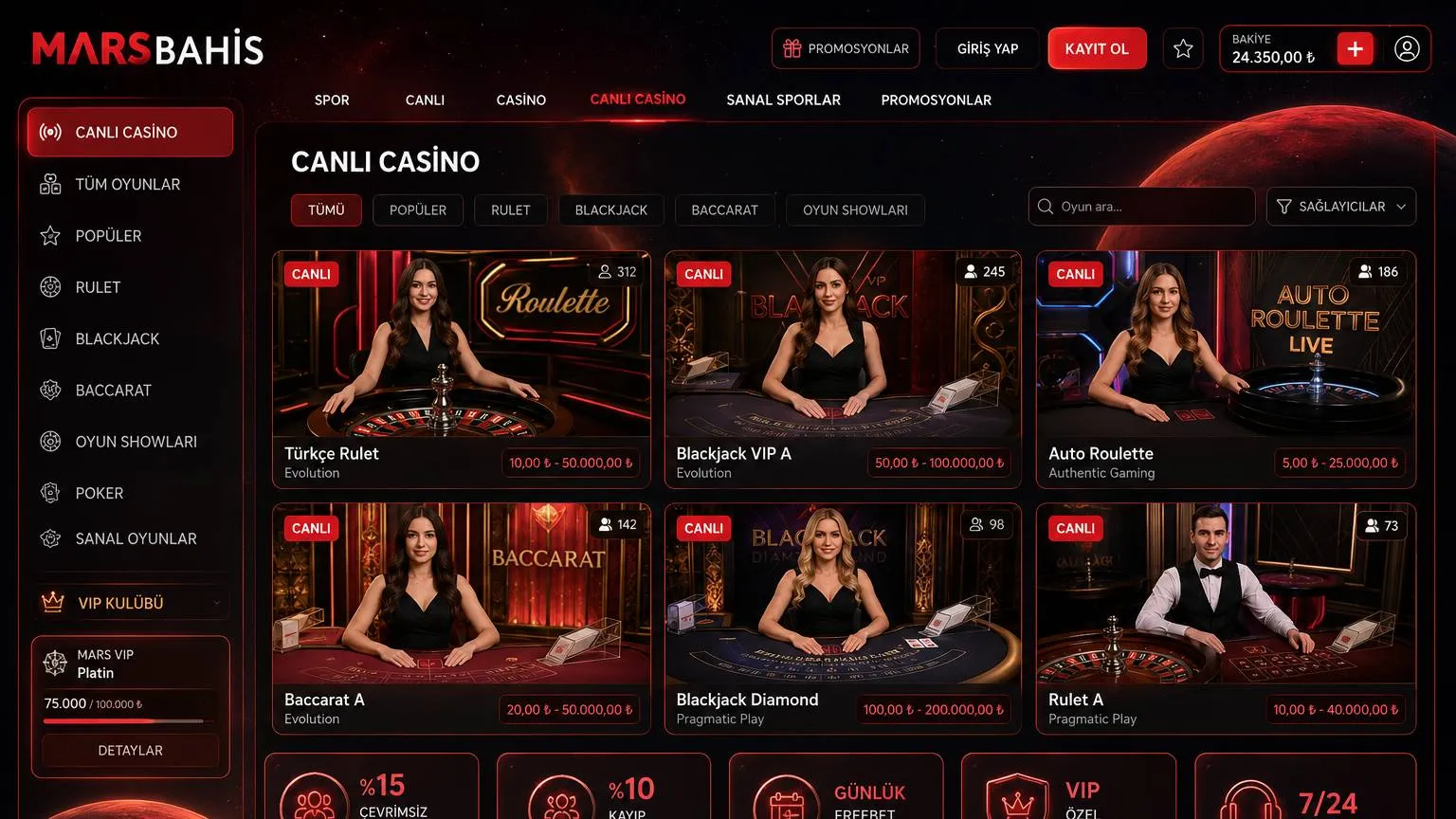 Marsbahis giriş ile tek platformda bahis ve casino deneyimi